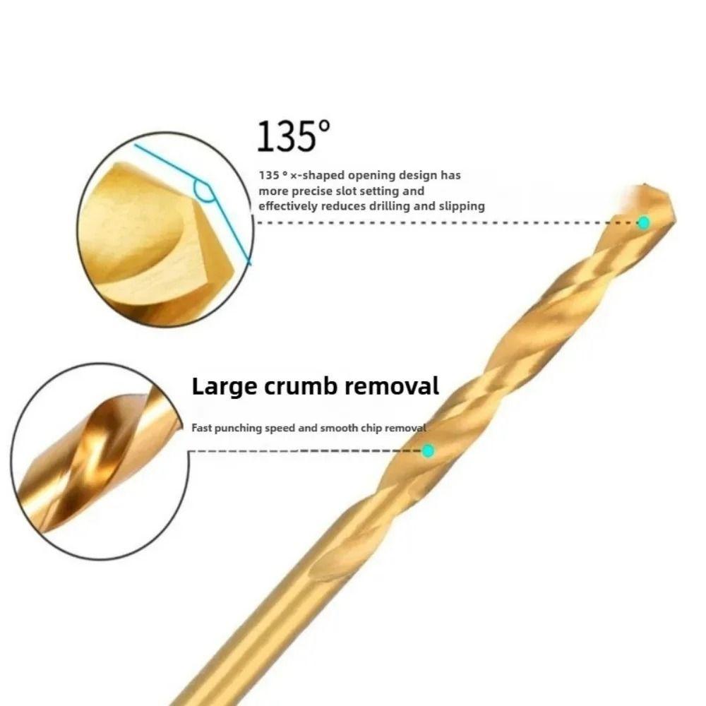 Straight Handle Twist Drill Bit High-Speed Steel Metal Drill Drill Bit