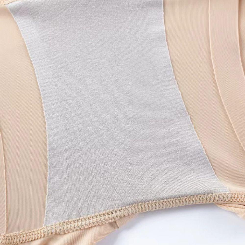 High Waist Tummy Control Underwear Slimming Shapers Body Shaping Panties Shapewear with Pads Daily