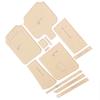 12Pcs Clear Acrylic Shoulder Bag Pattern Template Handbag Pattern Stencil Template for Leather Hand Craft DIY Tool