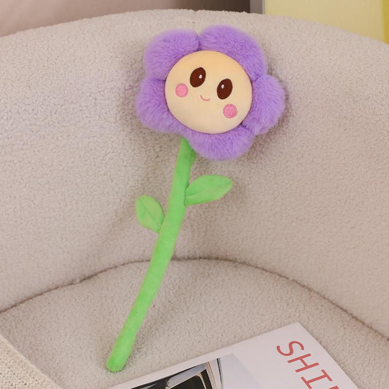 Simulation Sunflower Plush Toy Realistic Flower Stuffed Animal For Home Decor