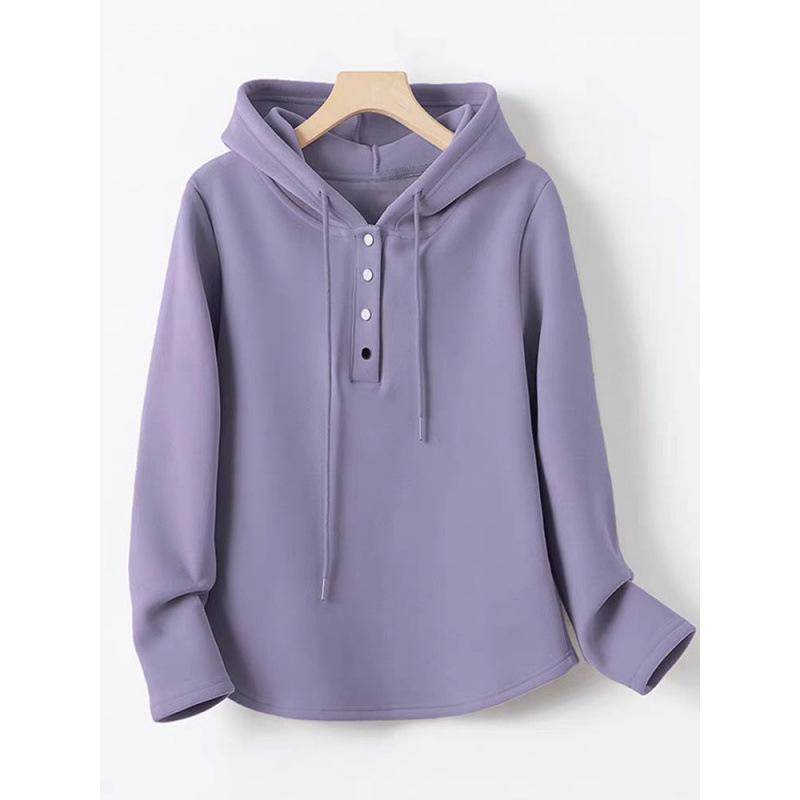 Podzimní dámská mikina s kapucí, stylová, volná a zeštíhlující, s dlouhým rukávem