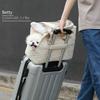 Portable Pet Carrier Bag Cats Small Dogs - Adjustable Shoulder Strap Breathable Mesh Travel-Friendly Outdoor Use