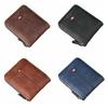 Zipper Men Short Wallet PU Leather ID Card Holder Fashion Business Clutch Bag  Gift