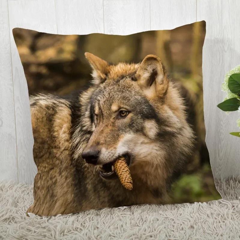 Pillowcase Wolf Pattern Wedding Animal