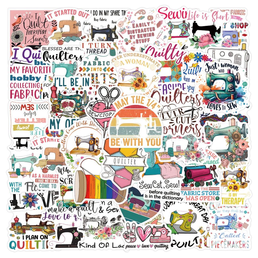 55pcs Suitcase Stickers Waterproof Stickers Scooter Computer Tablet Cartoon Decoration