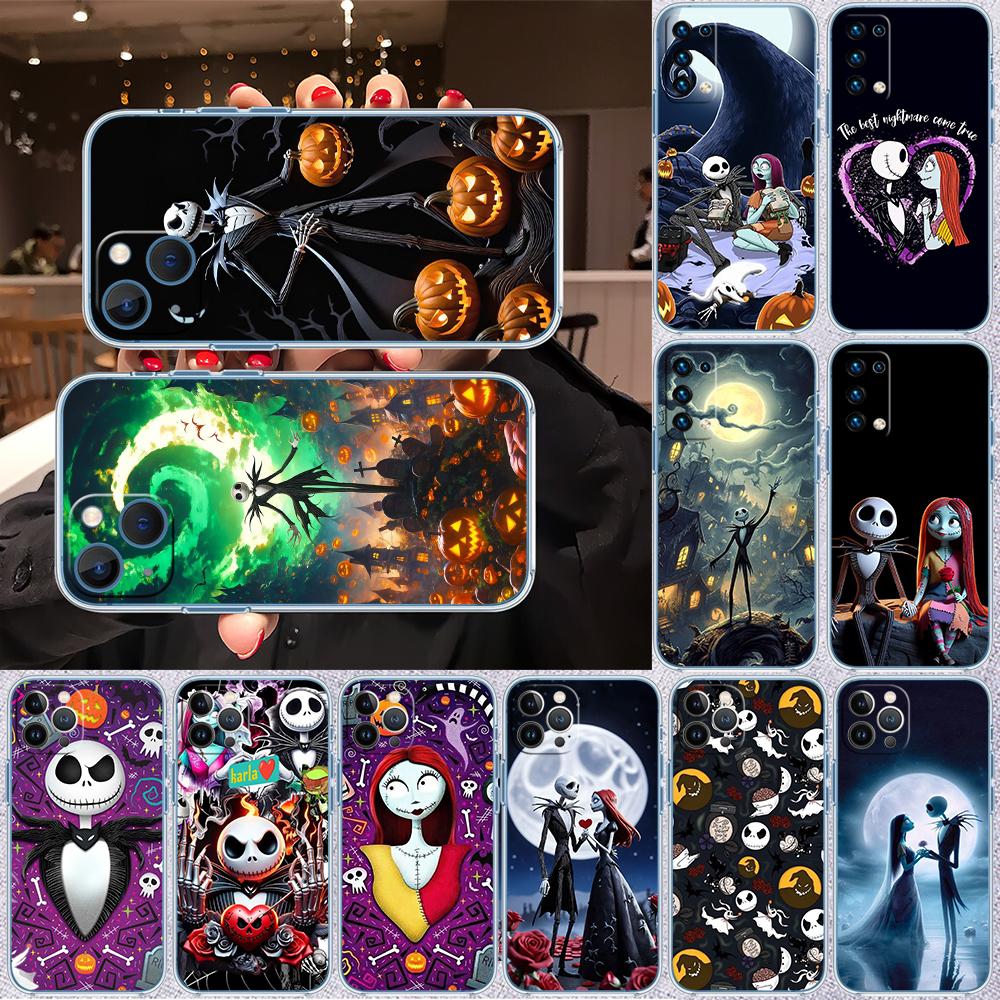 Nightmare Before Christmas Case for Motorola Moto G10 G20 G30 G31 G32 G34 G35 G41 G42 G50 G51 G52 G55 G60 G60S G62 G71 G72 G75