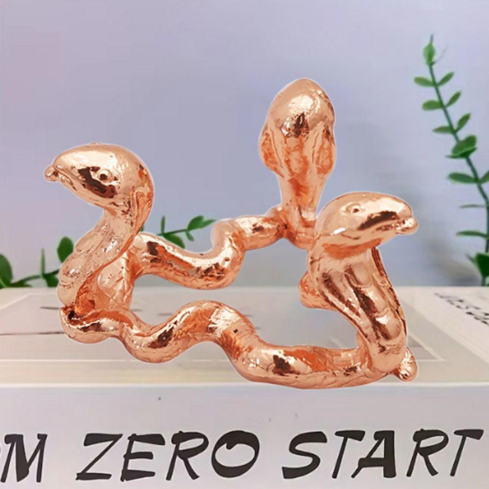 Dragon Snake Crystal Ball Metal Base Triangle Crystal Sphere Holder  Photography Props