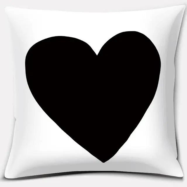 Black and White Style Decorative Pillowcase Car Ornaments Office Living Room Sofa Home Pillowcase