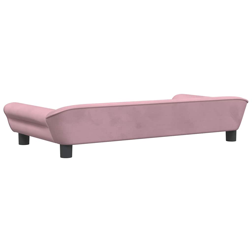 Vidaxl Sofa Dla Dzieci, Różowa, 100X50X26 Cm, Aksamit