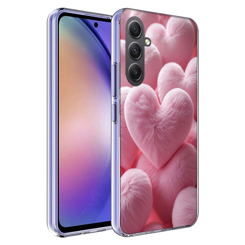 Furry Heart Phone Case for Samsung A17 A37 A57 A07 A16 A26 A36 A56 A06 A02S A12 A22 A32 A52S A04S A14 A24 A34 A54 A03 A13 A33 A5