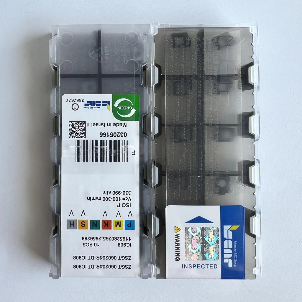 ZSGT060204R-DT IC908   Industrial indexable carbide inserts 10 Pcs