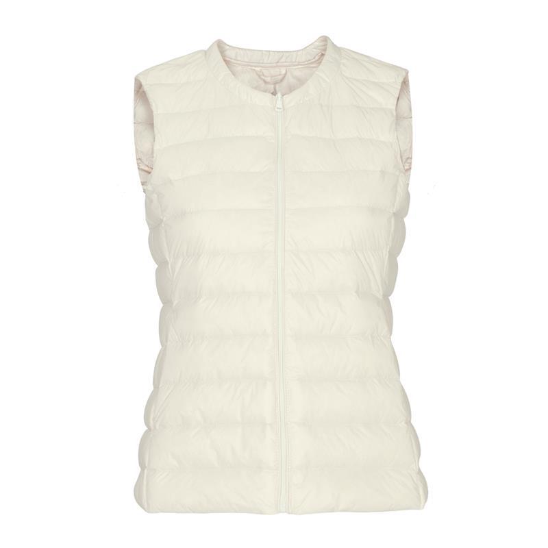 Women's Autumn/Winter Collarless Down Vest - Slim, Lightweight, Korean Style Inner Wear