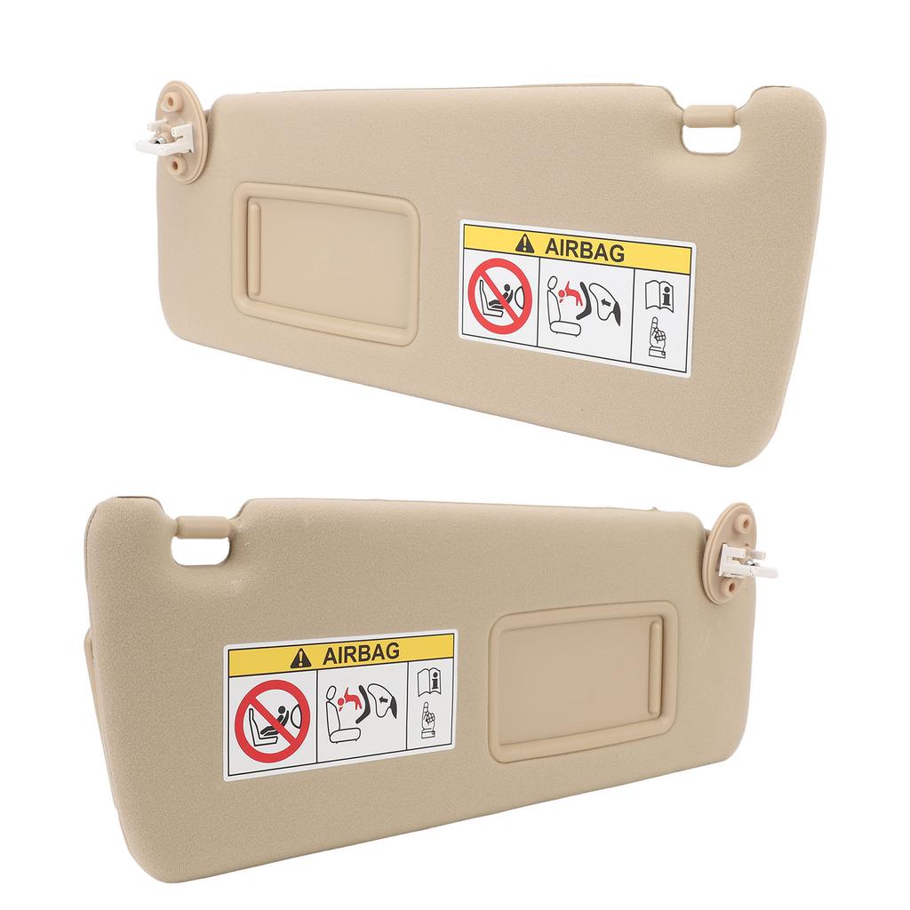 Automotive Sun Visor Front Sun Visor Beige Sun Visor Replacement for   2010‑2025 Left Hand Drive Car Sunshade
