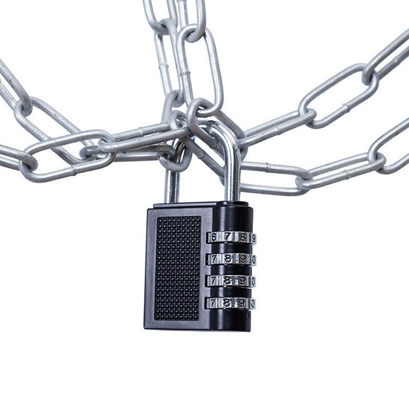 4 Digit Zinc Alloy Combination Lock Padlock Luggage Anti-theft Weatherproof Security Outdoor Gym Safely Code Door Lock Black