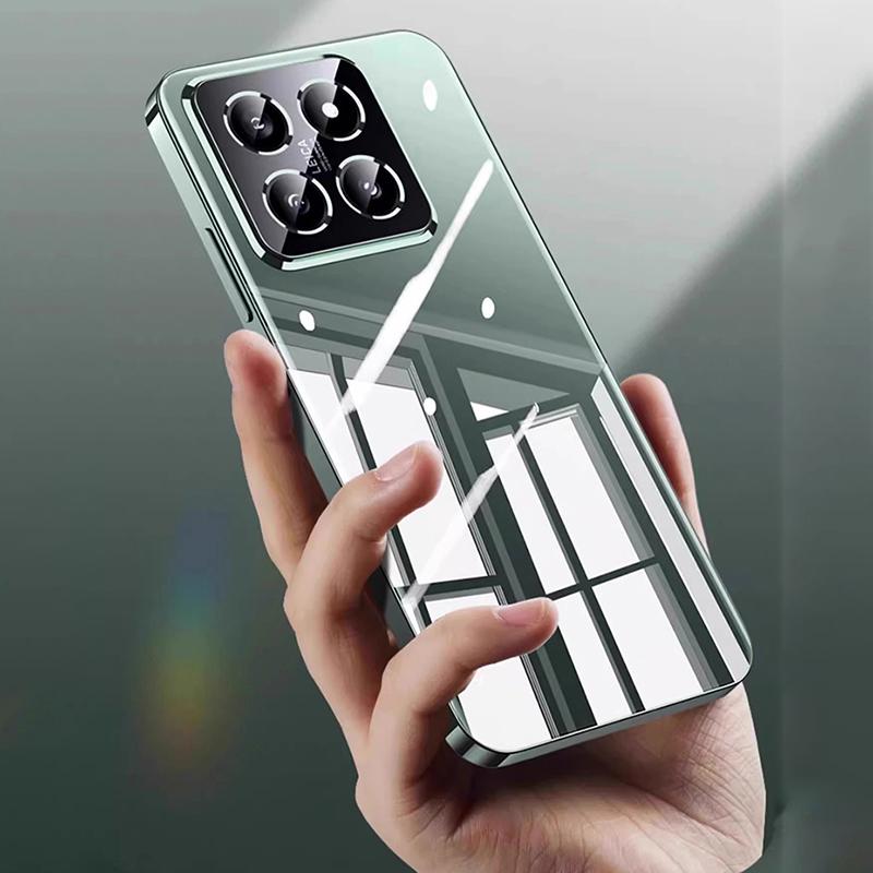 Luksusowe Etui Platerowane Do Xiaomi Mi 14 13 13T 12 12X 12T 11 11T Pro Lite 5g Przezroczyste Silikonowe Miękkie Odporne Na Wstrząsy Pokrowiec Ultra Cienki