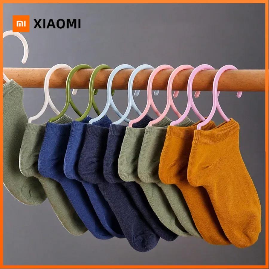 Xiaomi 10pcs Sock Drying Rack, Traceless Anti-Drop Plastic Sock Hanger, Windproof Specialized Laundry Dryer for Delicates, Space Saving
