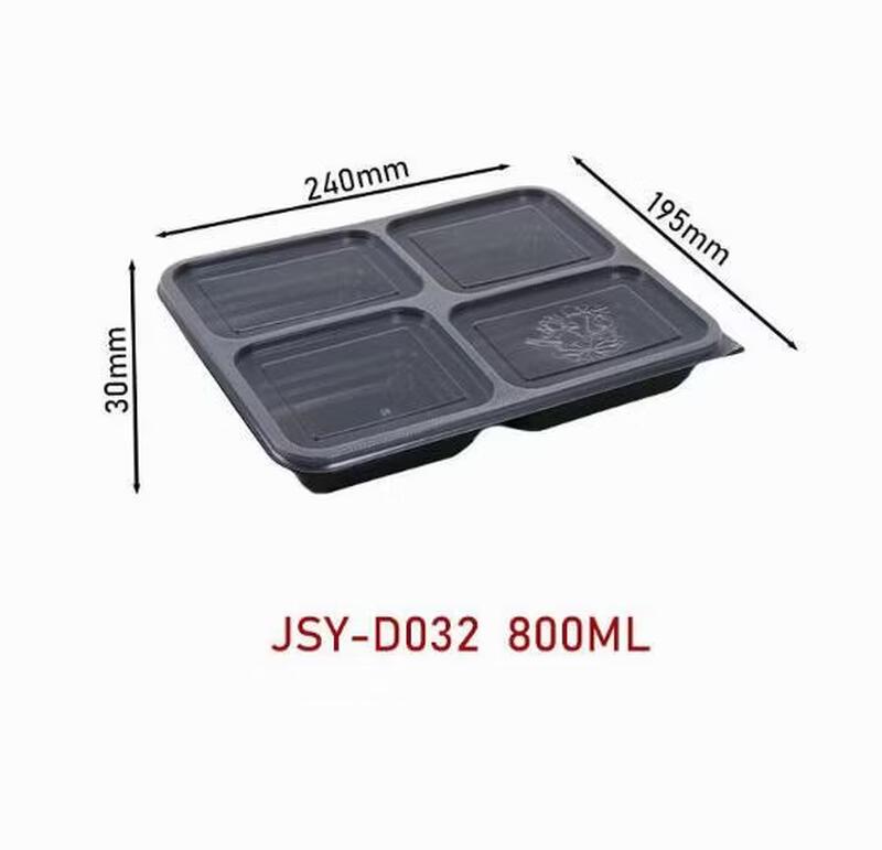 ZLIII Disposable 4-Compartment Meal Prep Containers