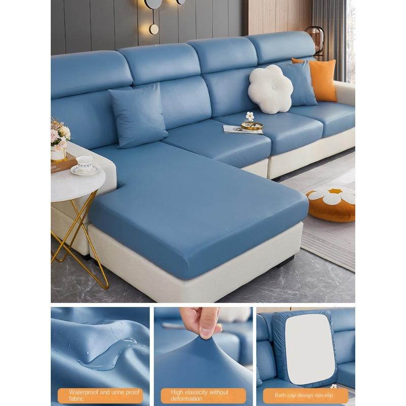 Waterproof Faux Leather Stretch All-Inclusive Sofa Cover New Sofa Cushion Four Seasons Universal Sofa One-Piece Thickened
