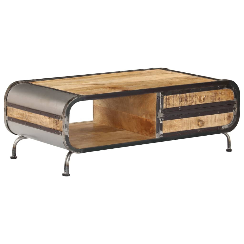 Coffee Table 100 X 50 X 35 Cm Solid Mango Wood