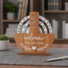 Desktop Calendar with No Battery Wooden Perpetual Calendar, Manual Rotating Desk for Home Office Accessories Men Decor, Creative Natural Wood