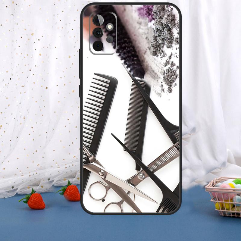 Hair Stylist Scissors Brush Switch For Samsung Galaxy A53 A33 A16 A06 A56 A36 A26 A05 A22 A32 A52 A54 A34 A14 A55 A15 A35 Case