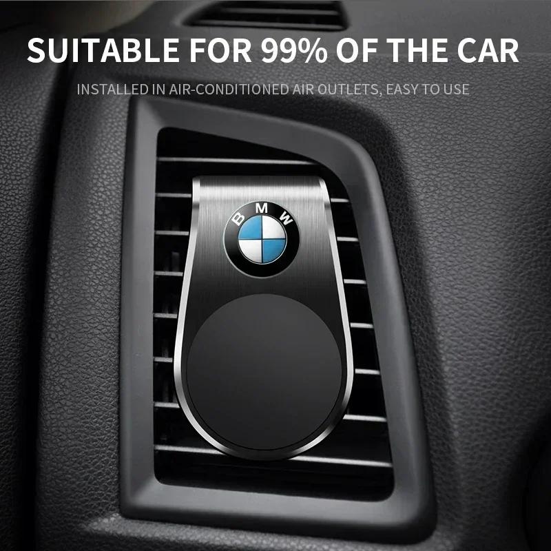 Magnetic L-Type Phone Holder In Car Smartphone Stand Clip For BMW 1 3 5 Series X1 X4 X5 X7 G20 G38 F20 F39 F48 E46 E60 E36 E39