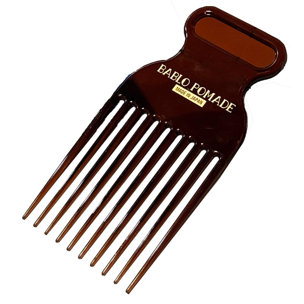 BABLO POMADE Afro Mesh Barber Perm Fabriqué au Japon Peigne, Peigne pour homme, Perm, Pommade, Peigne, Gros, Peigne,