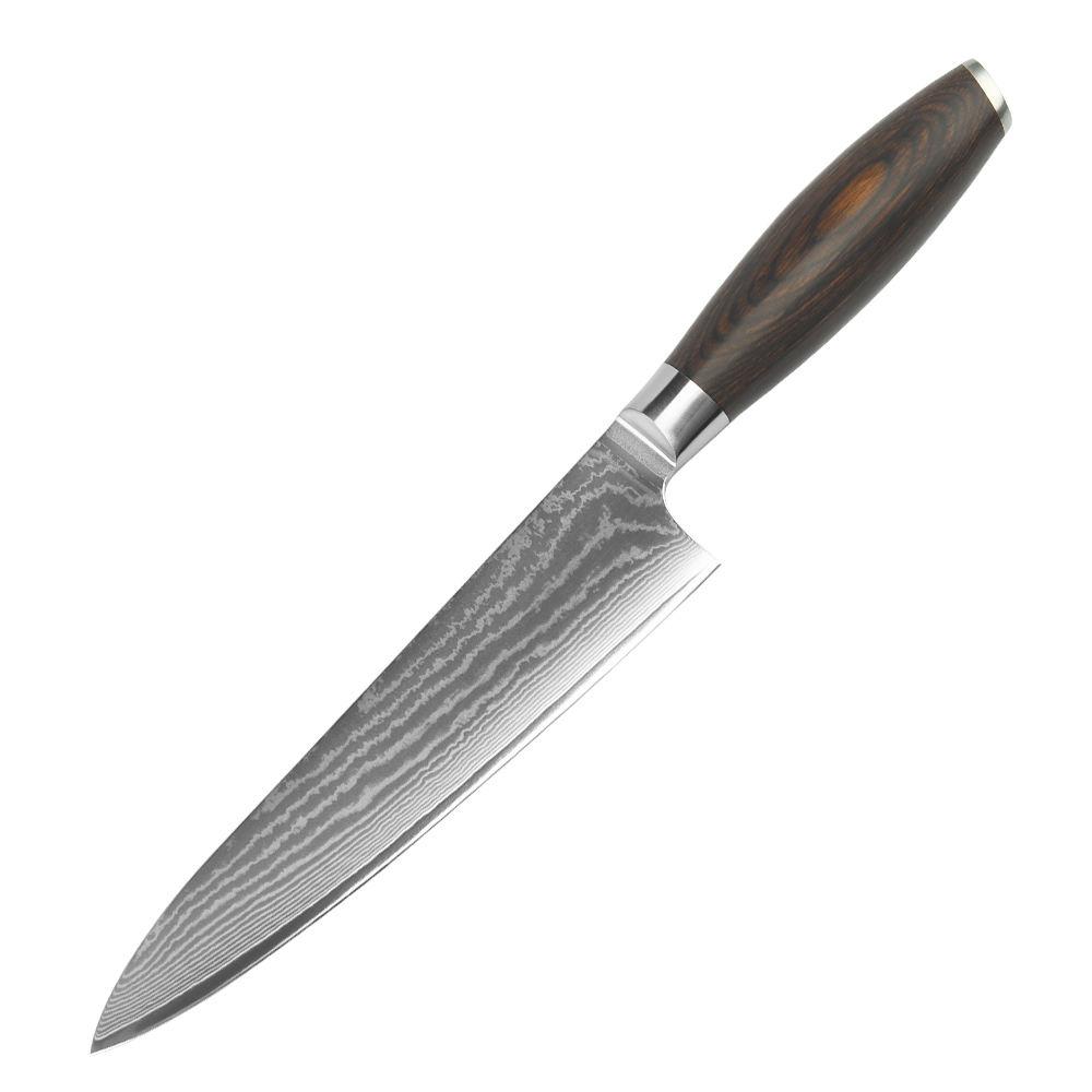 VG10 Damascus Steel Professional Japanese Chef Knife Sharp Slicing Meat Fish Fruit Kitchen Cleaver Knives with Gift Box