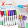 24Pcs Bottled Whiteboard Marker Pen With Brush Erasable Whiteboard Pen Children Erasable Stationery Convenient Storage