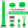 Gas Can Spout Replacement, Green Gas Can Nozzle Replacement For Most 1/2/5/10 Gas Cans,Good Pour,Leak Proof (5 Pack Green)