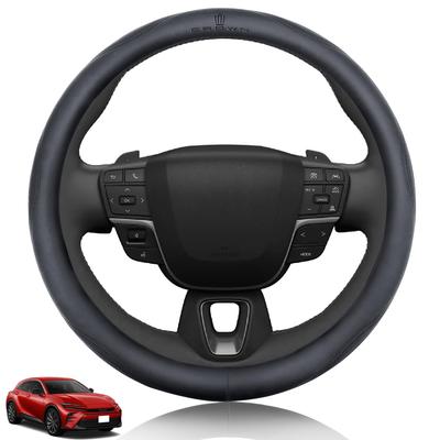 SUVVNE Crown 35 Series Sports Crossover Steering Wheel Premium Genuine with 3D Stylish Design with Exclusive Vehicle Easy Interior Black Cover,