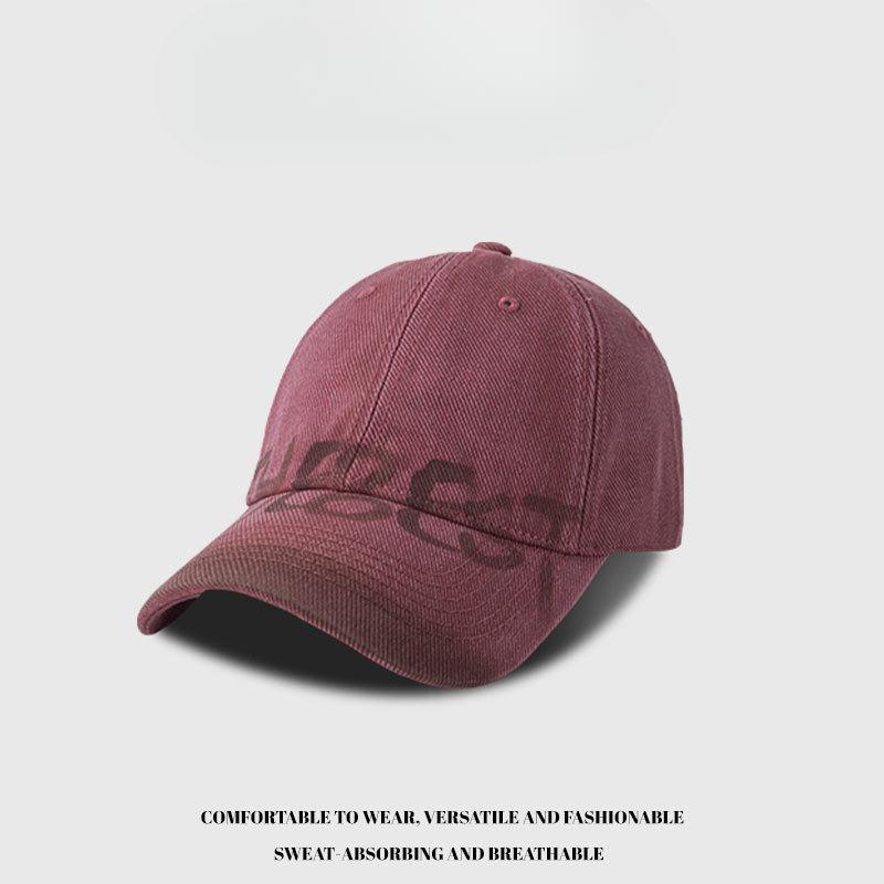 Hat Women European and American Retro Cowboy English Letters Foreign Trade Baseball Hat Graffiti Hat Men British Baseball Cap