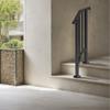 1-2 Step Handrails for Outdoor for Seniors Porch Deck Retro Arch Black