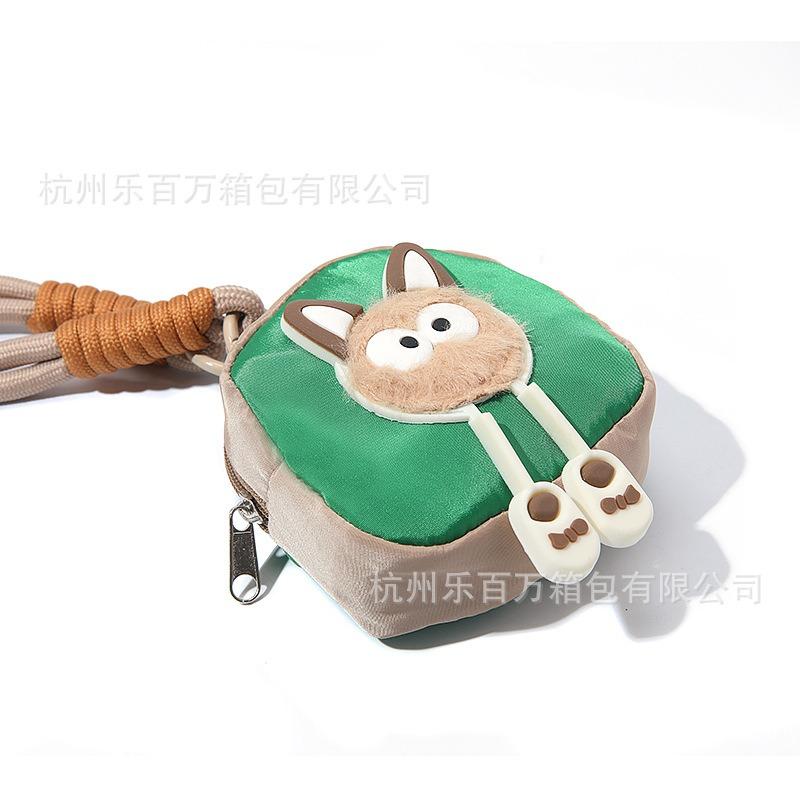 

Милый милый трехмерный плюшевый кот зеленый мешок шнурок для мобильного телефона кошелек для мелочи сумка для хранения портативный кулон универсальный