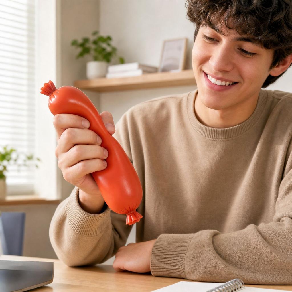 Sausage Shaped Toy Stress Toy for Adults and Kids