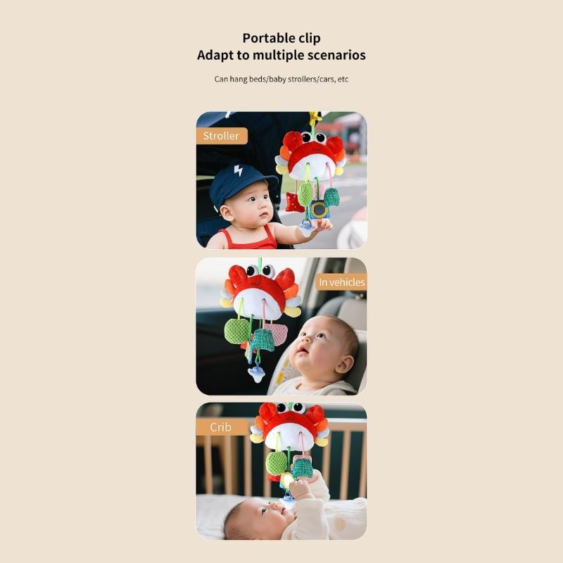 Musical Infant Bed Mobile Rotating Toy Safe Rattle Nursery Decoration Accessory For Baby Visual Sensory Stimulation