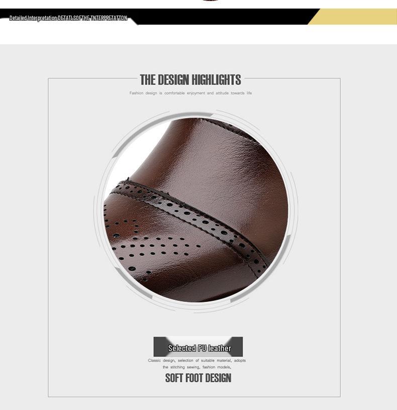 Men's Pointed Toe British Style Leather Loafers - Casual, Office, Teacher, Wedding Shoes