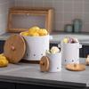 Potato Fresh-Keeping Storage Container with Bamboo Lid