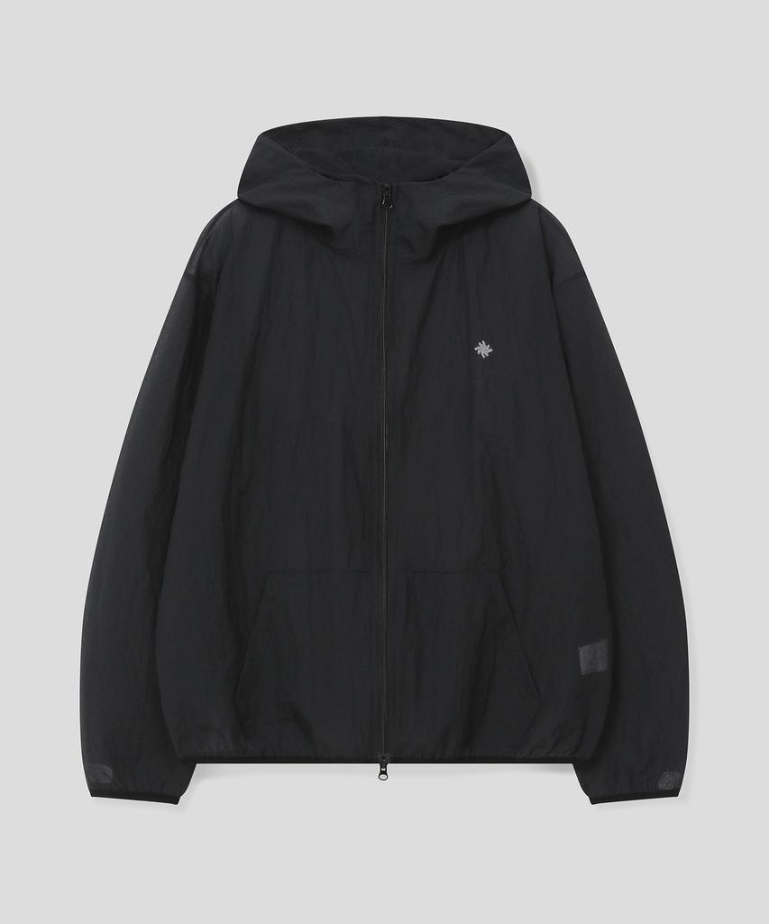 Slow Record House Mesh Lightweight Jacket_Black