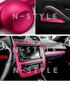 Ice cream car wrapping 152cm x matte pink with matte chrome plating sheet, 30cm,