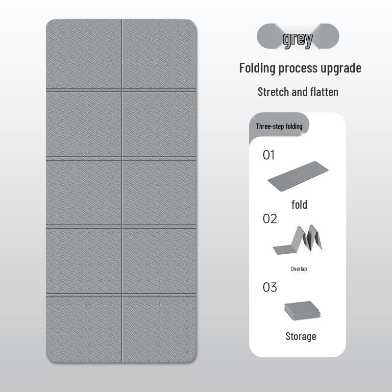 Foldable Non-Slip Yoga Mat for Beginners - Men's & Women's Fitness Mat