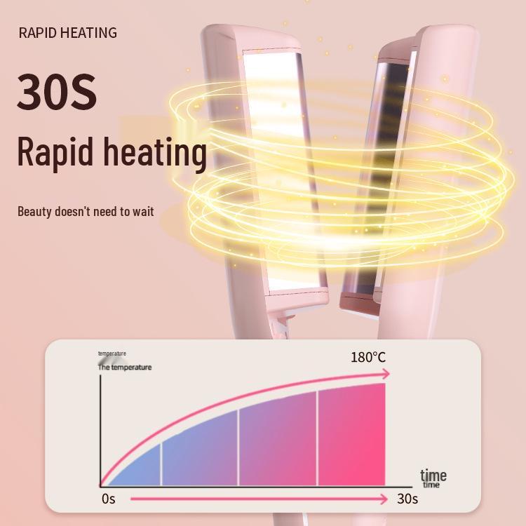 32mm V-Shaped Egg Roll Curling Iron for Large Waves & Rippled Curls