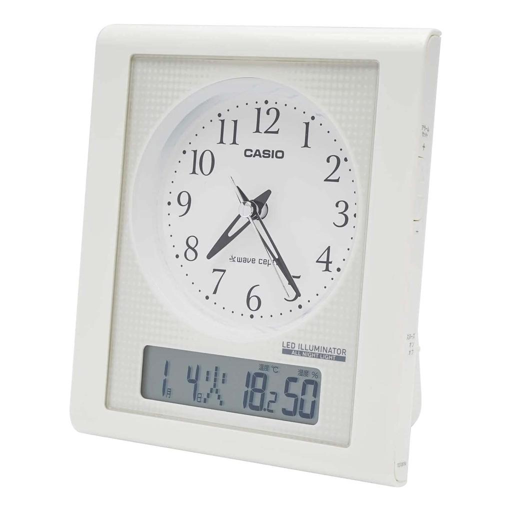 Casio Table Clock Analog White H16 X X TQT-351NJ-7BJF Size W13.7 D8.7cm