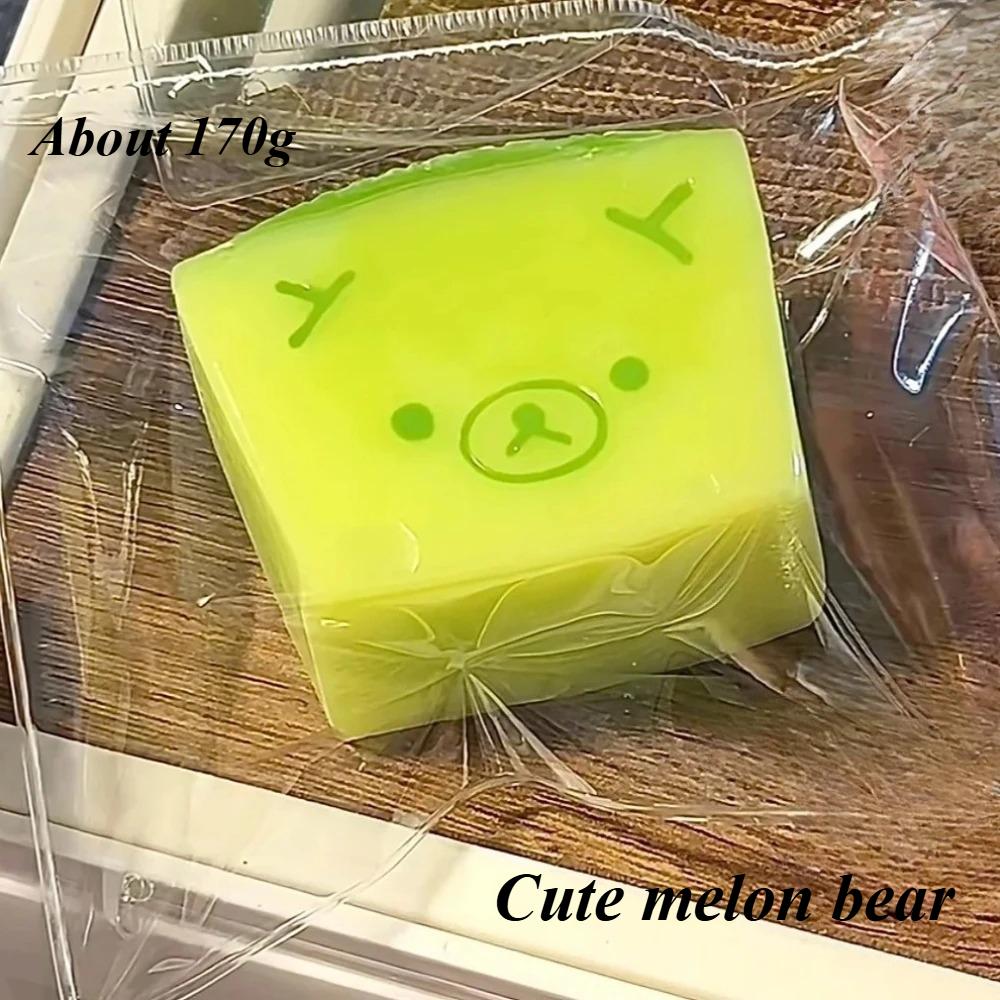 Cute Melon Bear Rilakkuma Slow Recovery Squishy Toy Cartoon Animal Pinch Fidget Toy Mood Relief Toy Office Desk Decoration Gift