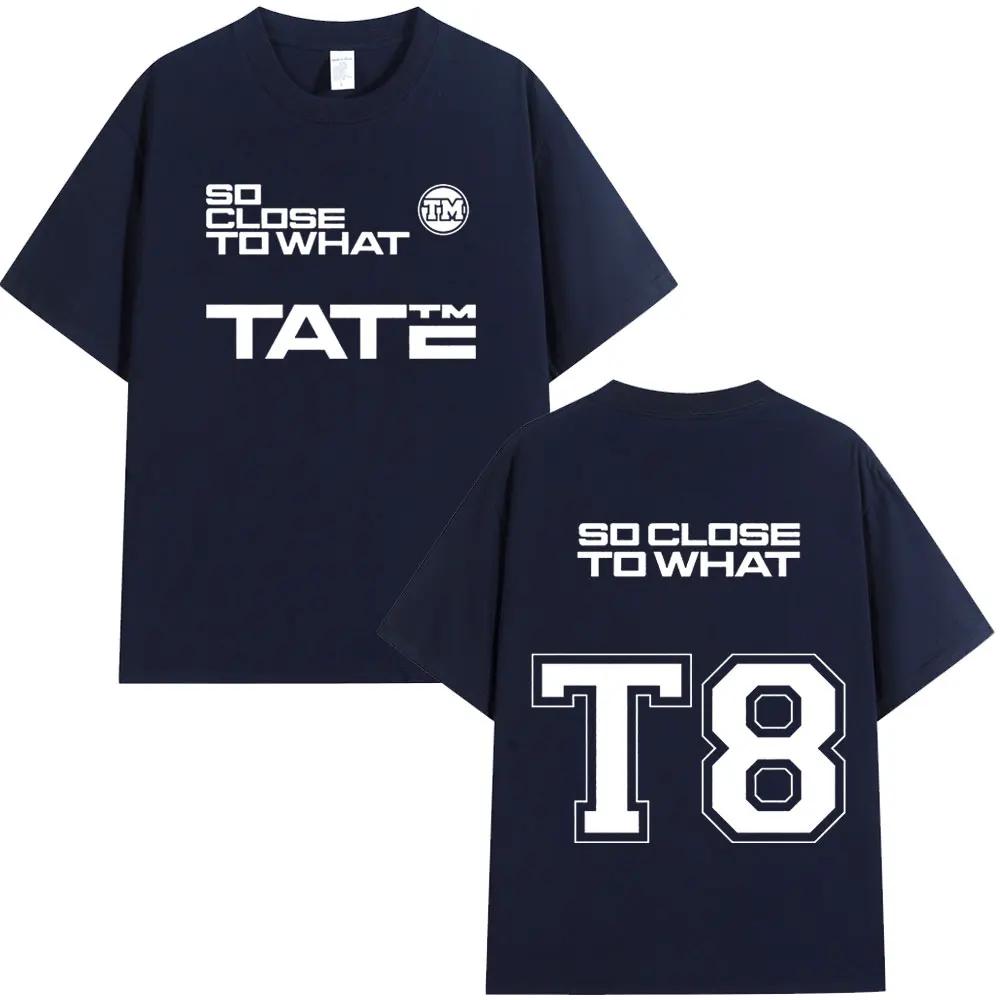 Tate McRae Cotton Crewneck T8 2025 Album T-shirt Men's and Women's Clothing Cotton short sleeve T-shirt Summer top