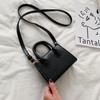 Fashion Solid Color PU Leather Crossbody Bag For Women Fashion Mini Shoulder Handbag CLE