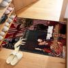 Gothic Illustrations Customize Text Area Rug Suitable for Dining Room Living Rooms Kitchen Playrooms Antislip Carpet Decorate Offices