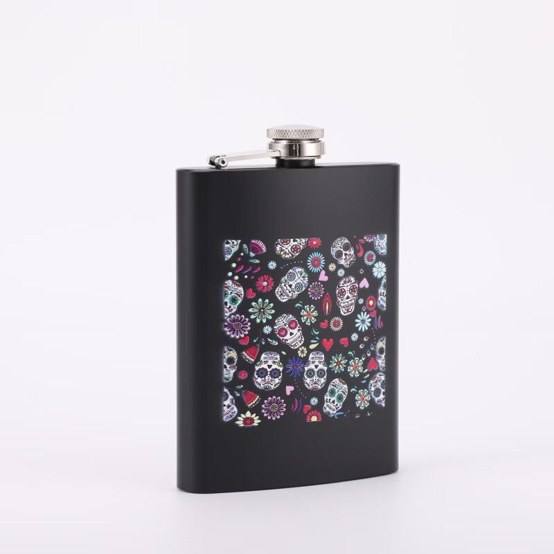 

Exquisite Stainless Steel Skull Hip Flask Set