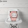 Cute Anime Red Panda Boob Throw Pillow Cover Witch Vampire Mummy Zombie Halloween Party Decor Sofa Cushion  Home
