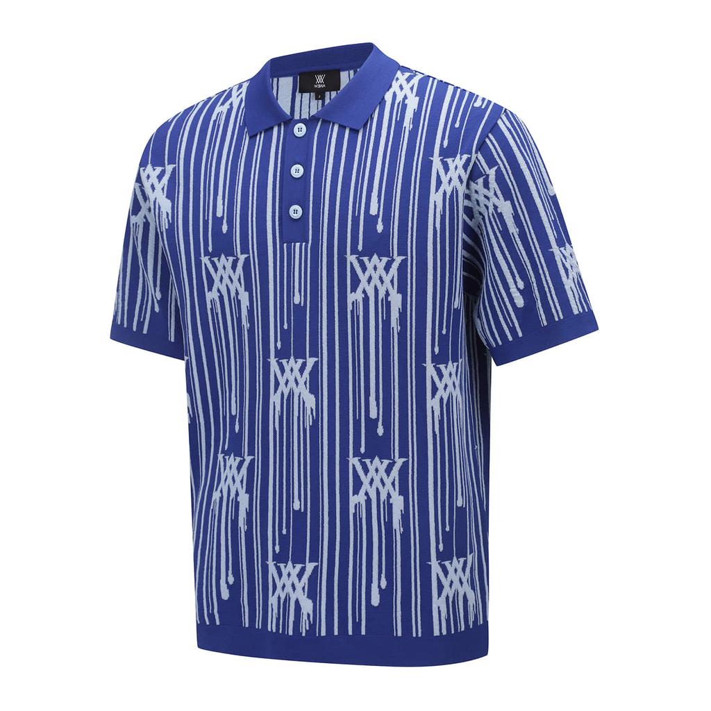 ANEW GOLF Men Rain Logo Short Sleeve Sweater_Rb
